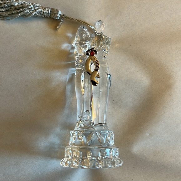 EUC Lenox bride and groom 2008 crystal Christmas ornament in original box - Picture 3 of 16